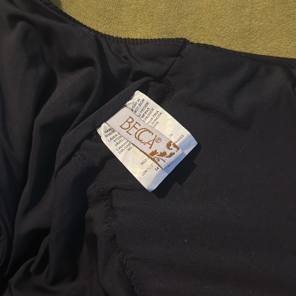 Becca by Rebecca Virtue Sophie Strappy Ladder Cutout Swimsuit in Black Large 75 - Picture 6 of 9